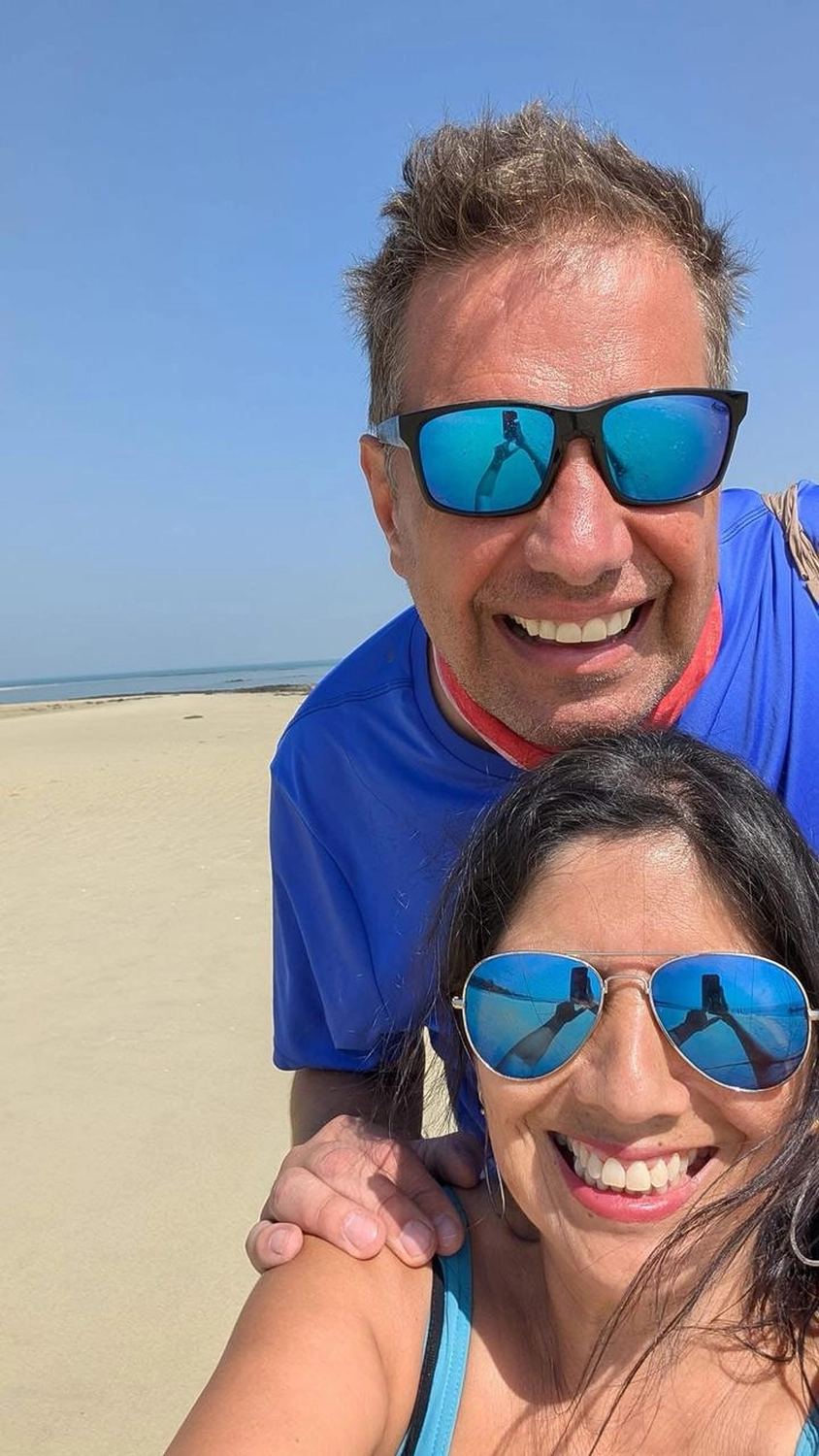 Menschen am Strand von Joachim von Loeben