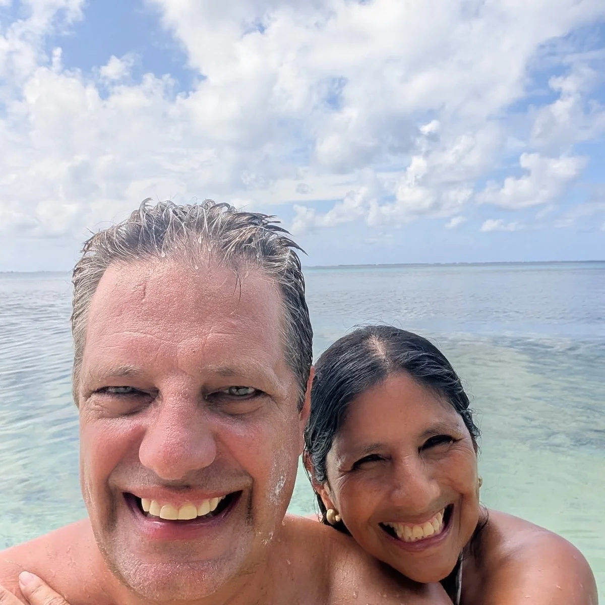 Menschen am Strand von Joachim von Loeben